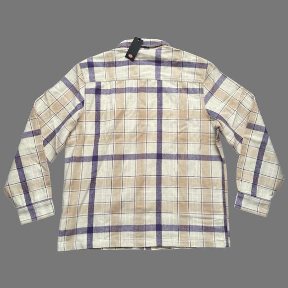 Dickies Nimmons Plaid Flannel Snap Shirt Mens Multicolor XXL NWT - Picture 6 of 7